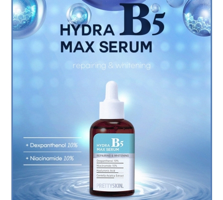 Serum Hydra B5 Max PrettySkin Dưỡng Trắng Phục Hồi Làm Dịu Da Cho Làn Da Khỏe Mạnh Mịn Màng