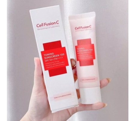 Kem chống nắng nâng tông da Cell Fusion C Tone Up Sunscreen 100 SPF50+/ PA ++++ 50ml, 35ml và 1.2g ILIVING-CELKCNNT