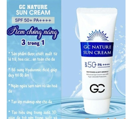 Kem Chống Nắng GC Nature Sun Cream SPF 50+ PA++++ 60ml