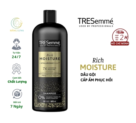 Dầu gội cấp ẩm phục hồi tóc khô và hư tổn TRESemmé Rich Moisture Shampoo 828ml Mỹ