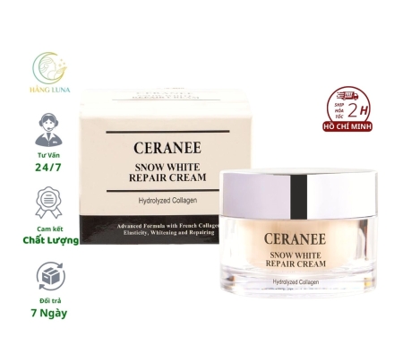 Kem dưỡng Ceranee Snow White Repair Cream 50g Hàn Quốc. Hỗ trợ cấp ẩm làm dịu cho da mặt