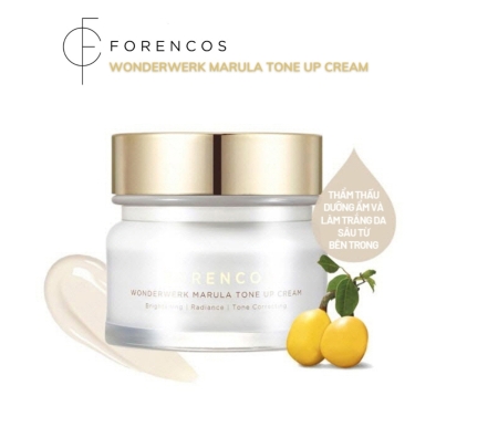 Kem dưỡng Forencos Wonderwerk Marula Tone Up Cream Hàn Quốc, Kem dưỡng trắng da, nâng Tone, chống lão hóa