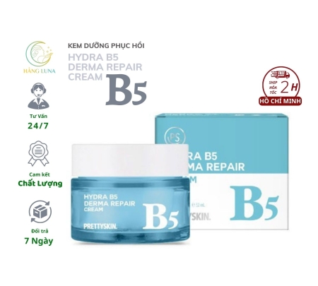 Kem phục hồi dưỡng trắng Prettyskin Hydra B5 Derma Repair Cream, Kem dưỡng ẩm Pretty skin B5 52ml Hàn Quốc