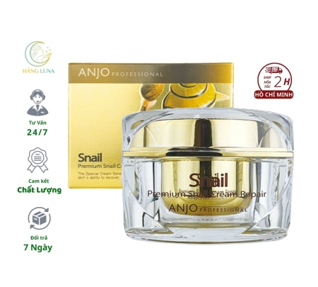 Kem dưỡng Premium Snail Cream Repair Anjo 50ml Hàn Quôc Kem ốc sên vàng Hỗ trợ cấp ẩm dưỡng trắng da