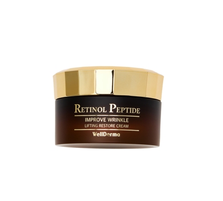 Kem Dưỡng Wellderma Retinol Peptide Lifting Restore Cream 50g Hàn Quốc Giúp Chống Lão Hóa Giảm Nếp Nhăn