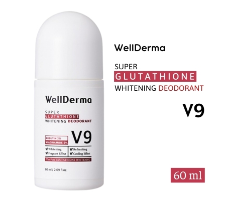Lăn Nách Trắng Da WellDerma Super Glutathione Whitening Deodorant V9 60ml