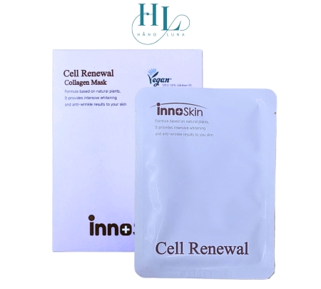 Mặt Nạ Innoskin Cell Renewal Collagen Mask 25ml Hàn Quốc Hộp 05 Miếng Hỗ Trợ Trẻ Hóa Da Giúp Cấp Ẩm Làm Dịu