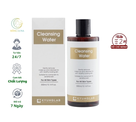 Nước tẩy trang KyungLab Cleansing Water 300ml Hàn Quốc Tẩy trang dịu nhẹ giúp làm sạch lớp trang điểm