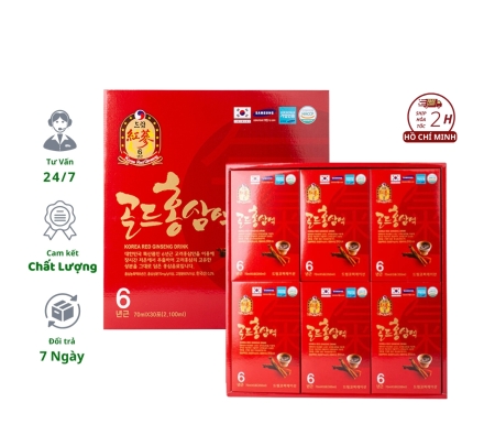 Nước Uống Hồng Sâm Korea Red Ginseng Drink Dream 2100ml Hộp lớn 30 gói 70ml Hàn Quốc Hỗ Trợ Sức Khỏe