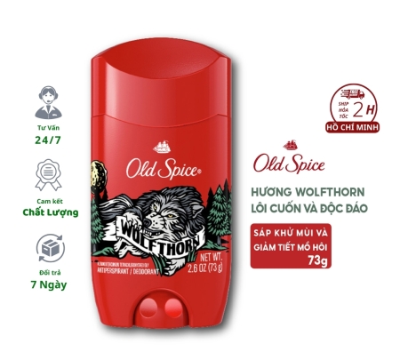 Sáp Khử Mùi Old Spice Hương Wolfthorn Lôi Cuốn Độc Đáo 73g