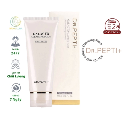 Sữa Rửa Mặt Dr.Pepti Galacto Cleansing Foam 110ml Hàn Quốc, Sữa Rửa Mặt Tạo Bọt Giúp Trắng Da, Chống Lão Hóa