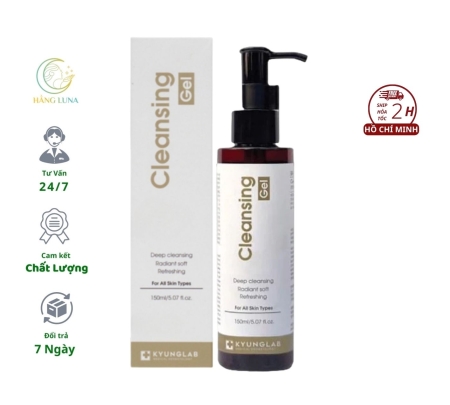 Sữa rửa mặt KyungLab Cleansing Gel 150ml Hàn Quốc Dạng Gel Dành cho mọi loại da Hỗ trợ kiểm soát lỗ chân lông