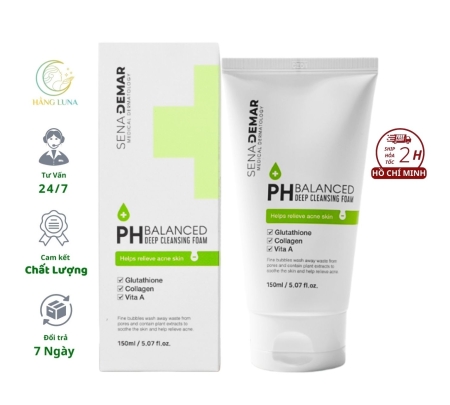 Sữa rửa mặt PH Balance Deep Cleansing Foam 150ml  Hàn Quốc Sữa rửa mặt tạo bọt Hỗ trợ làm sạch bụi bẩn cho da mặt
