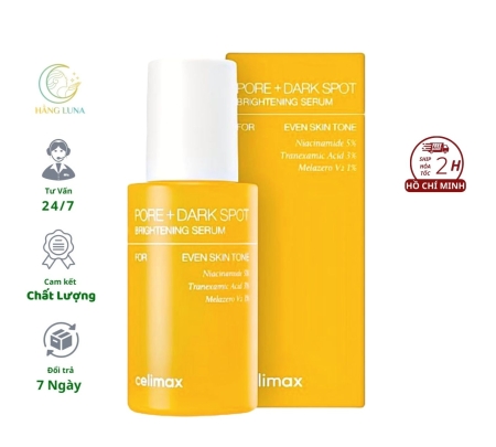 Tinh chất Celimax Pore Dark Spot Brightening Serum 30ml Hàn Quốc Hỗ trợ giảm nám dưỡng trắng da