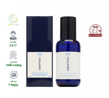 Serum Deep Aqua Collagen X2 Serum 50ml Hàn Quốc. Tinh chất Collagen Tenzero Hỗ trợ cấp ẩm dưỡng trắng da