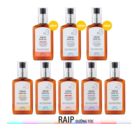 Dầu Dưỡng Giúp Hồi Phục Tóc Hư Tổn Raip R3 Argan Hair Oil 100ml ( Mẫu Mới )