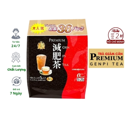 Thực phẩm chức năng Trà giảm cân Premium Genpi Tea của Nhật Bản 36 gói