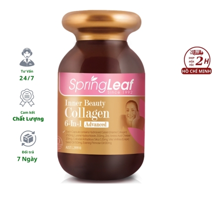 Viên uống Collagen 6 in 1 Spring Leaf Inner Beauty của Úc