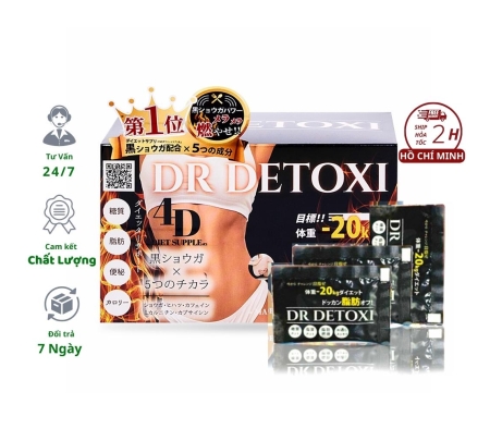 DR DETOXI Viên Uống Thải Độc Giảm Cân Nhật Bản