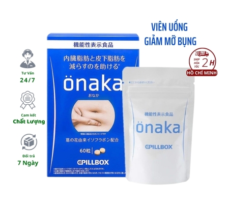 Thực phẩm chức năng Thuốc giảm mỡ bụng Onaka Pillbox Nhật Bản 60 viên