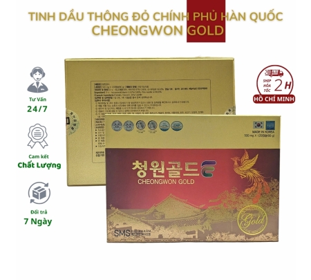 Thực phẩm chức năng Tinh dầu thông đỏ CheongWon Gold Samsung 120 viên