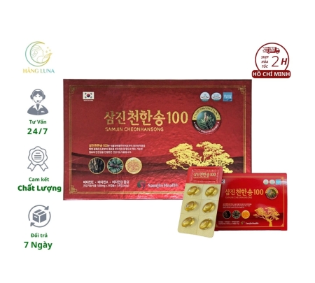 Viên Tinh Dầu Thông Đỏ Samjin Cheonhansong - Bí Quyết Vàng Cho Sức Khỏe Toàn Diện